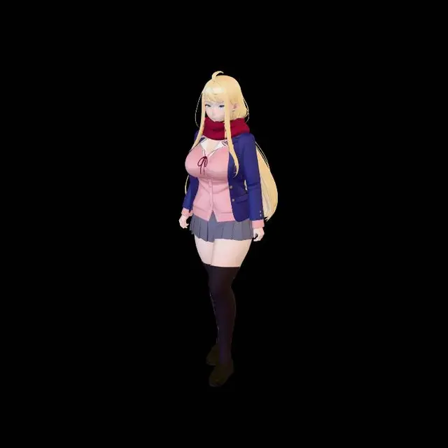 3D model for Moonlit Street Stroll