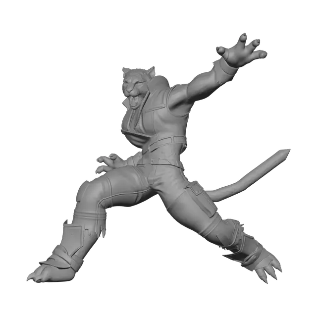 3D model for Leopard Brawler in Denim