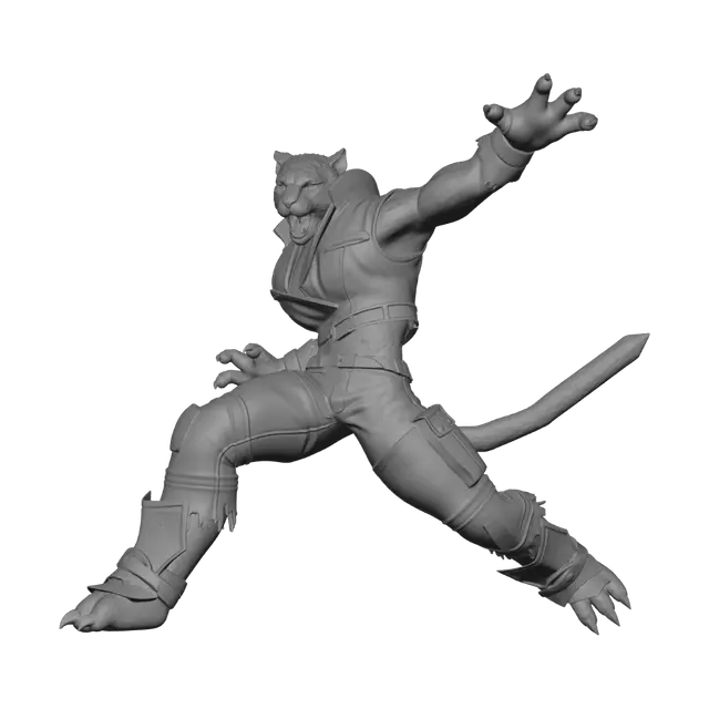 3D model for Leopard Brawler in Denim