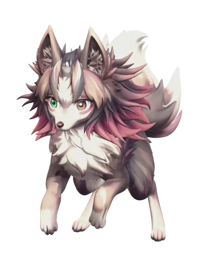 3D model for Wolfgirl