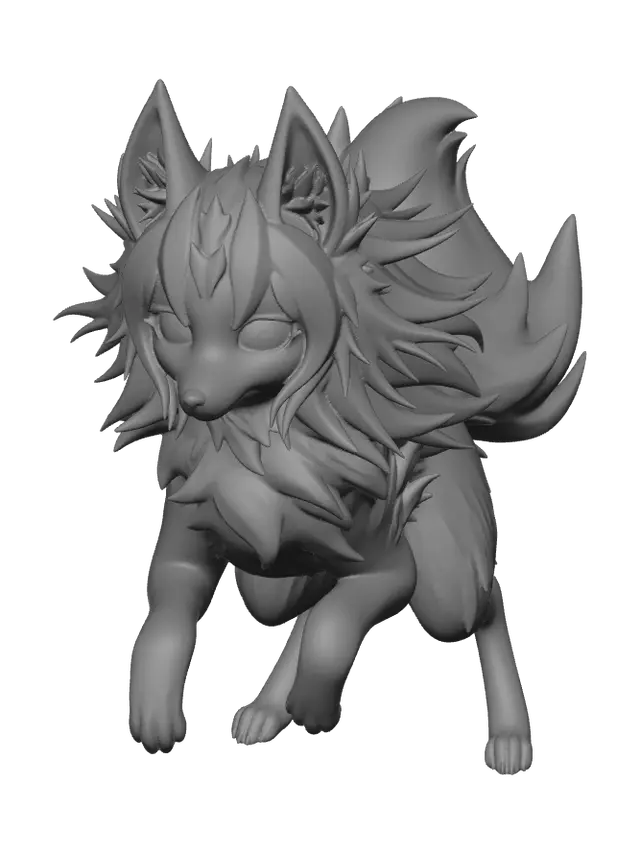 3D model for Wolfgirl
