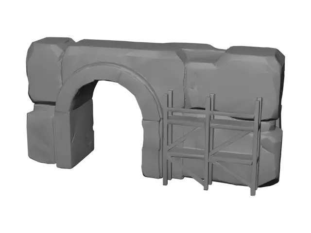 3D model for Stone Arch with Timber Scaffold