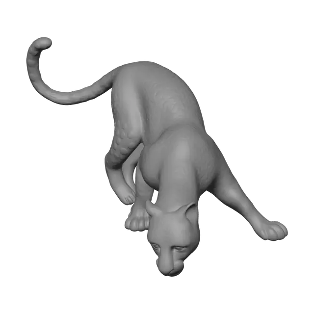 3D model for Stalking Leopard