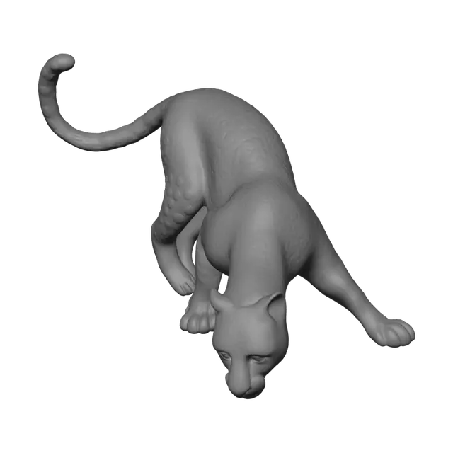 3D model for Stalking Leopard