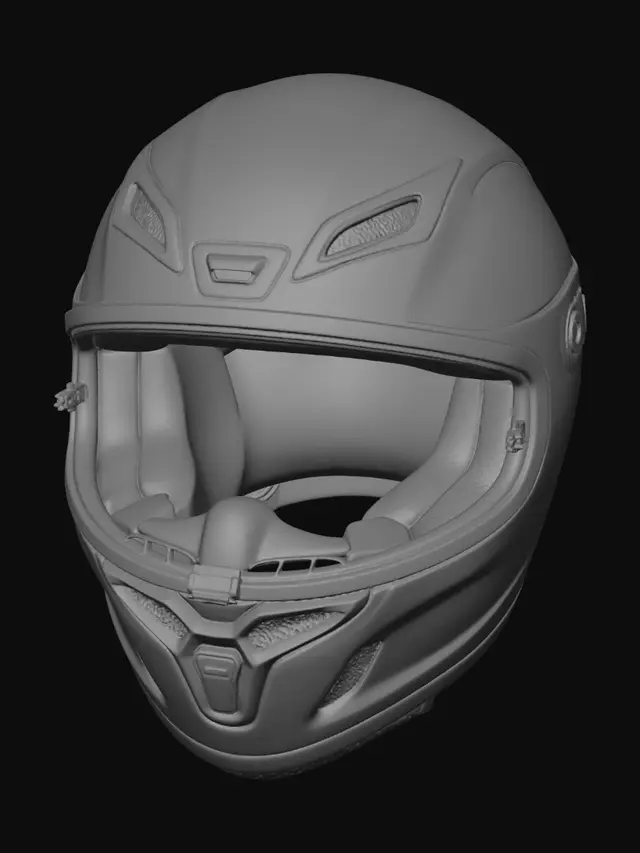 3D model for Midnight Shield Full-Face Helmet