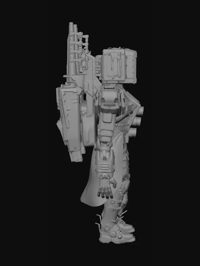 3D model for Crimson Monitor Exosuit