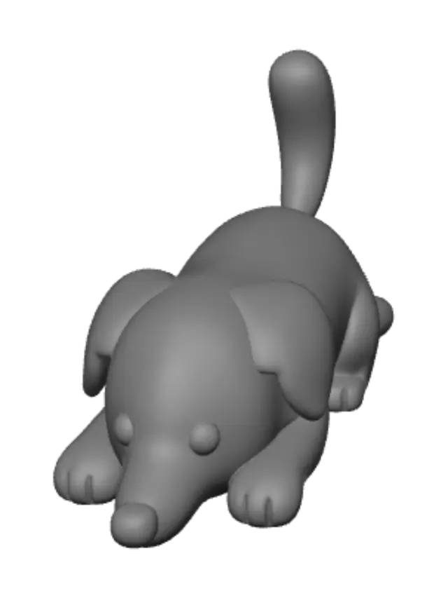 3D model for Relaxing Dog
