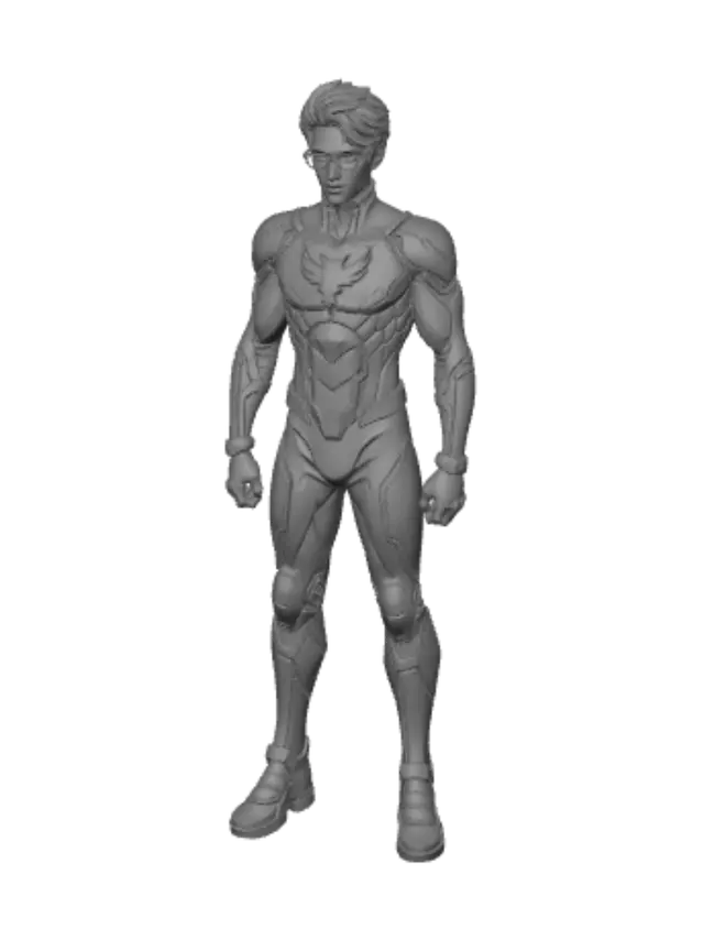 3D model for Crimson Phoenix Armor