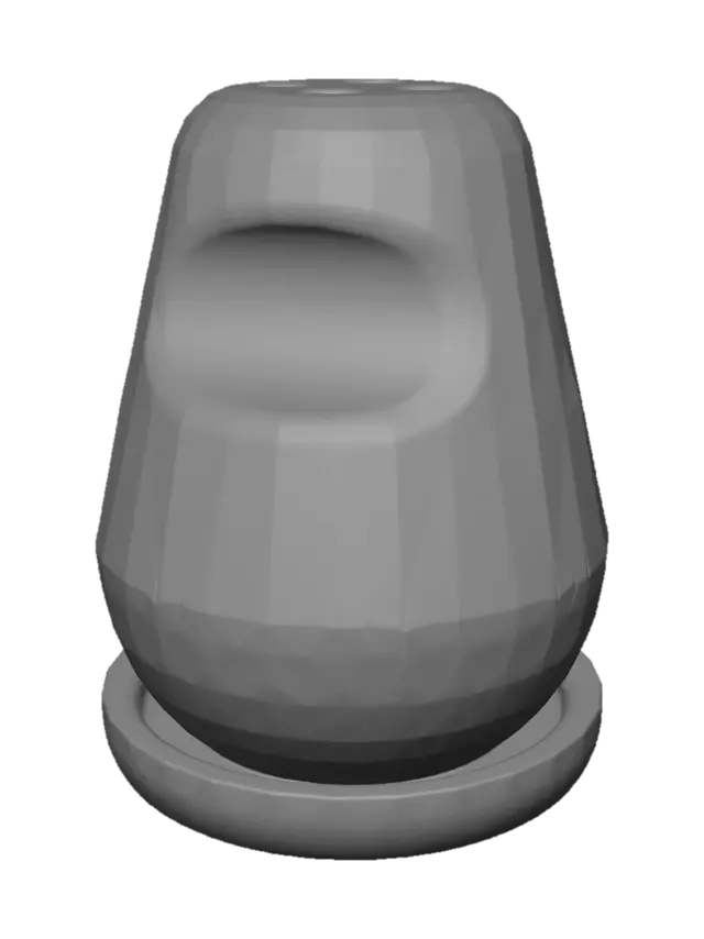 3D model for Amber Shaker on a Wooden Coaster