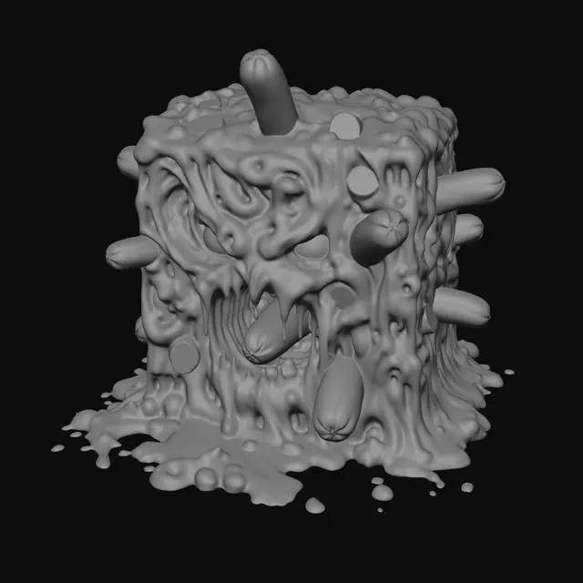 3D model for Hot Dog Cheese Cube