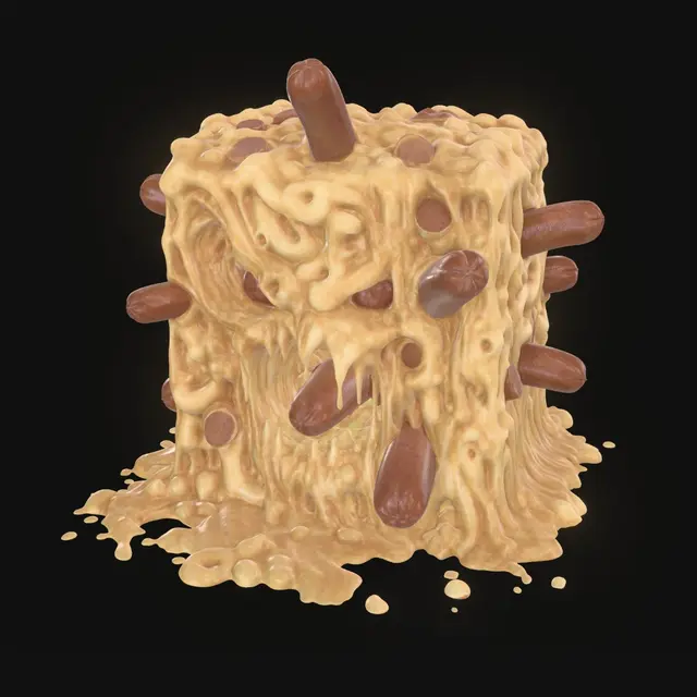 3D model for Hot Dog Cheese Cube