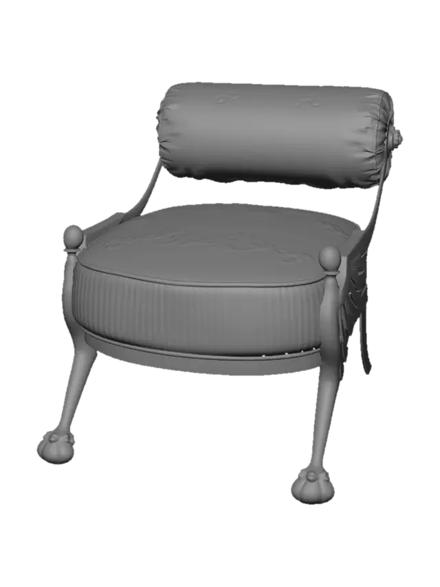 3D model for Winged Velvet Throne