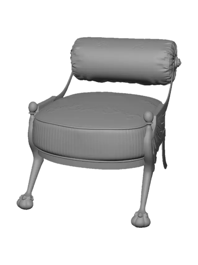 3D model for Winged Velvet Throne