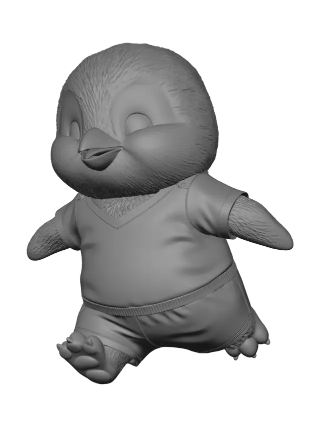 3D model for Brazilian Penguin Mascot