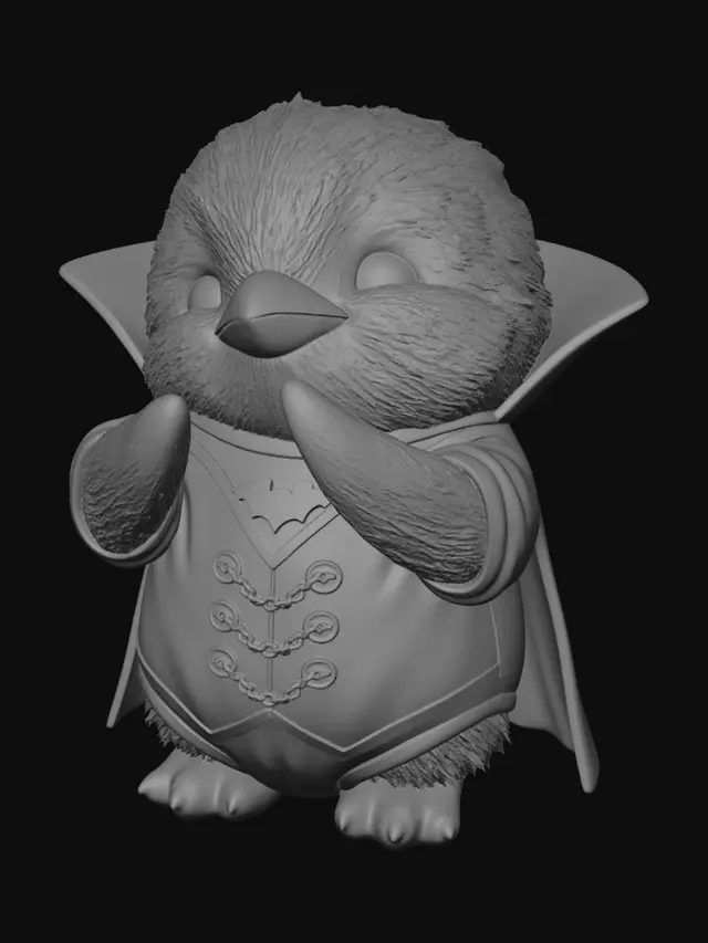 3D model for Crimson Cape Penguin