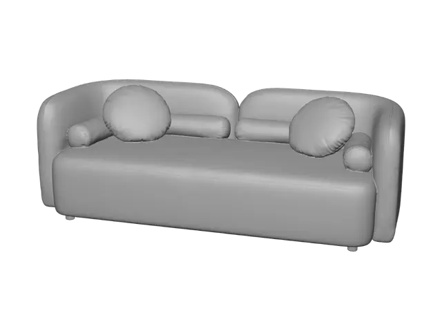 3D model for Cloudlike Bouclé Sofa