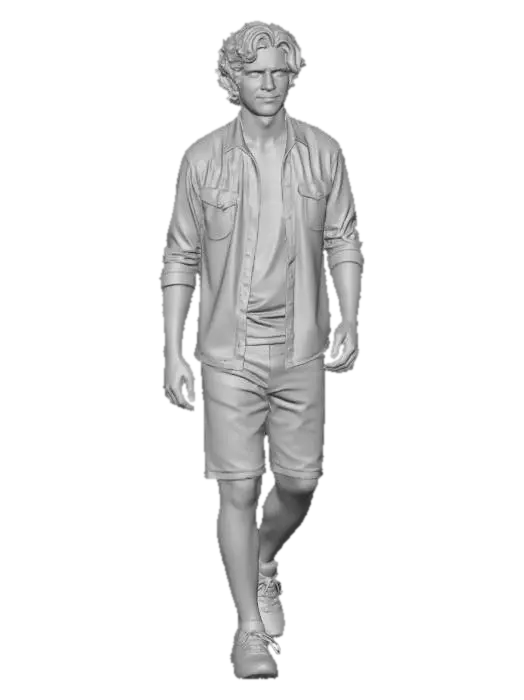 3D model for Casual Denim Layered Look