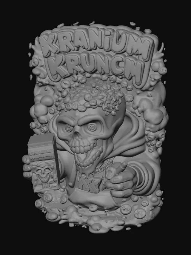 3D model for kranium krunch v2