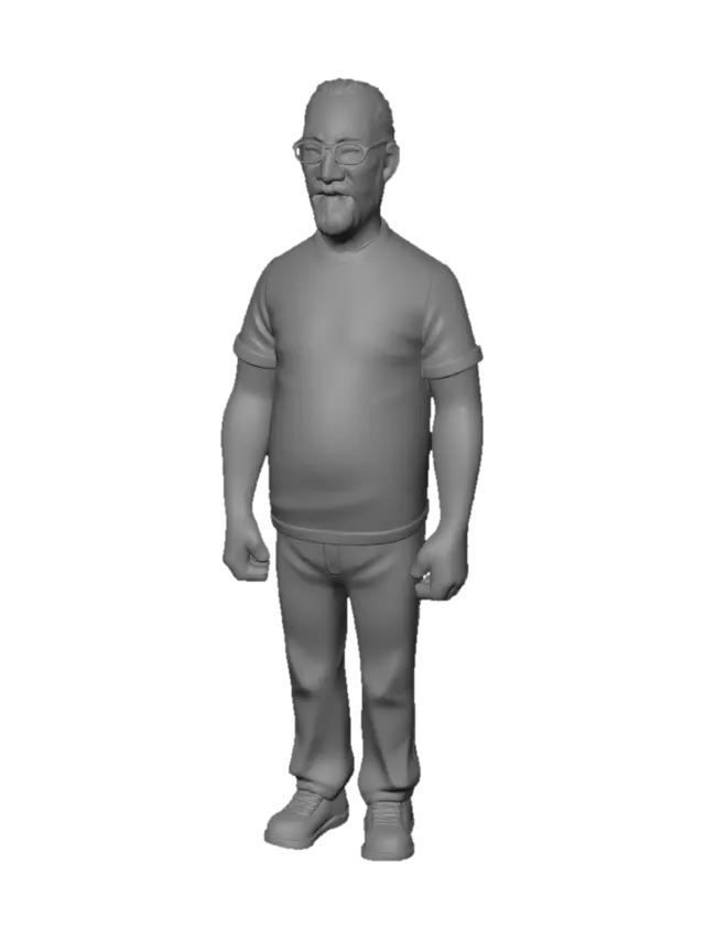 3D model for Grandfather in Grey