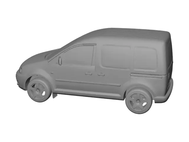 3D model for White Volkswagen van