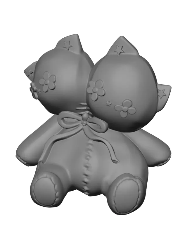 3D model for Two-Headed Teddy Bear