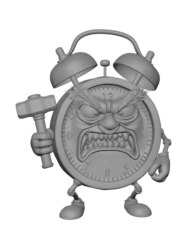 3D model for Angry Alarm Clock