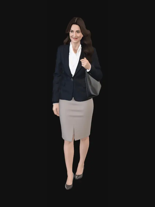 3D model for Corporate Chic Ensemble