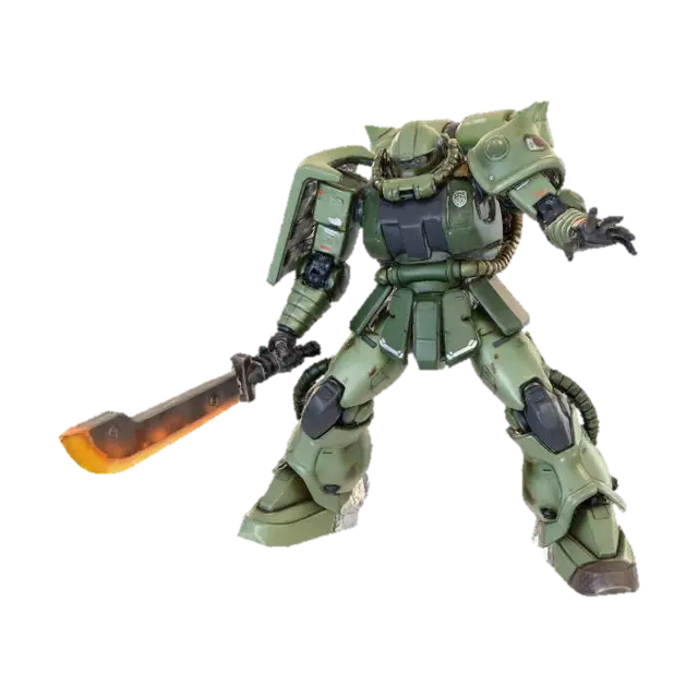 MS-06 Zaku II (Heat Saber) - New 3D model, vytvořený pomocí AI