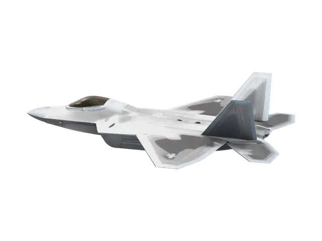 3D model for Low-Poly F-22 Raptor