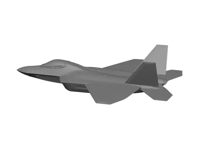 3D model for Low-Poly F-22 Raptor