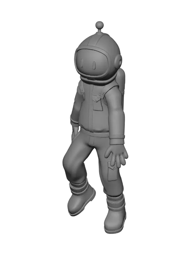 3D model for T-Pose Astronaut in Orange Space Suit
