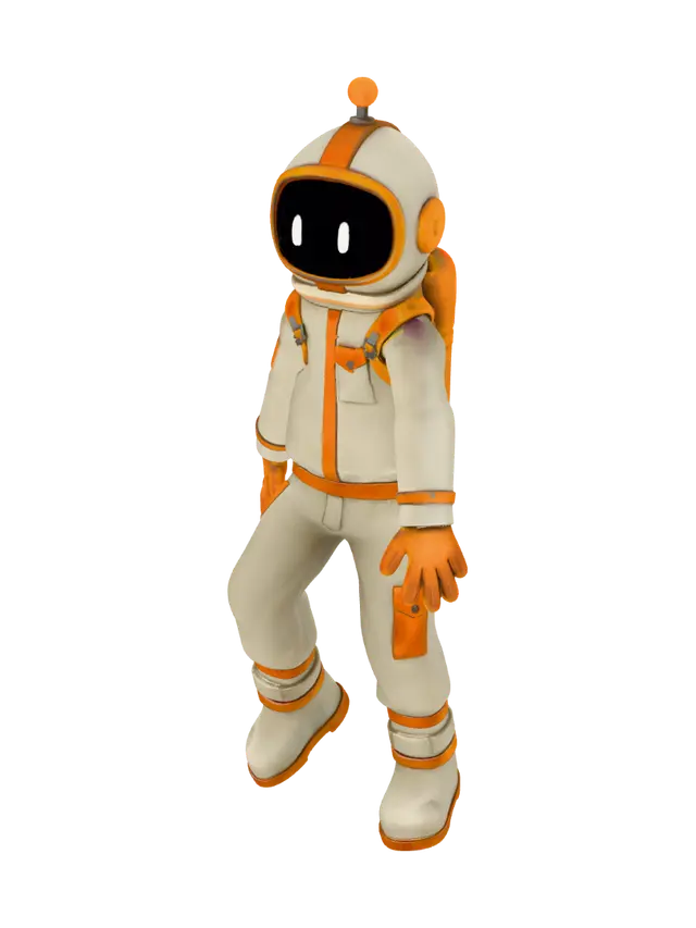3D model for T-Pose Astronaut in Orange Space Suit