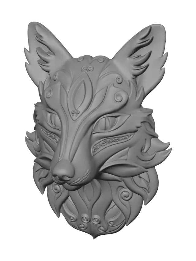 3D model for Violet Fox Mandala