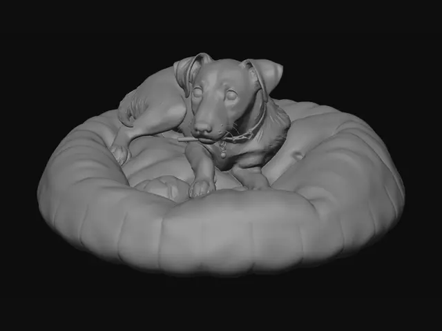 3D model for Cozy Patchwork Pup
