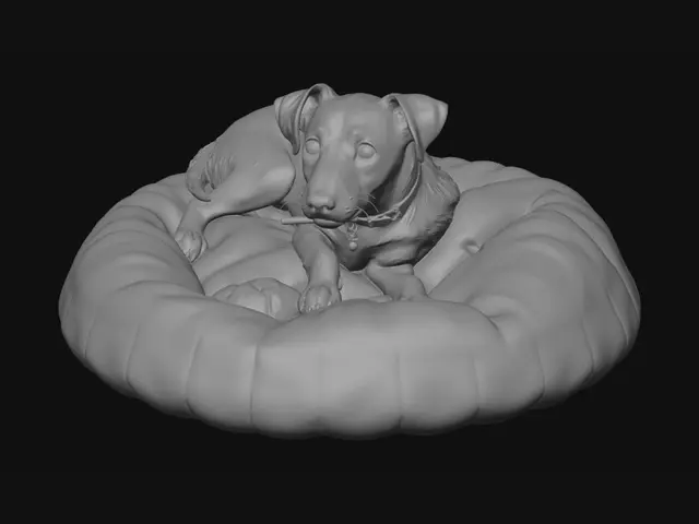 3D model for Cozy Patchwork Pup