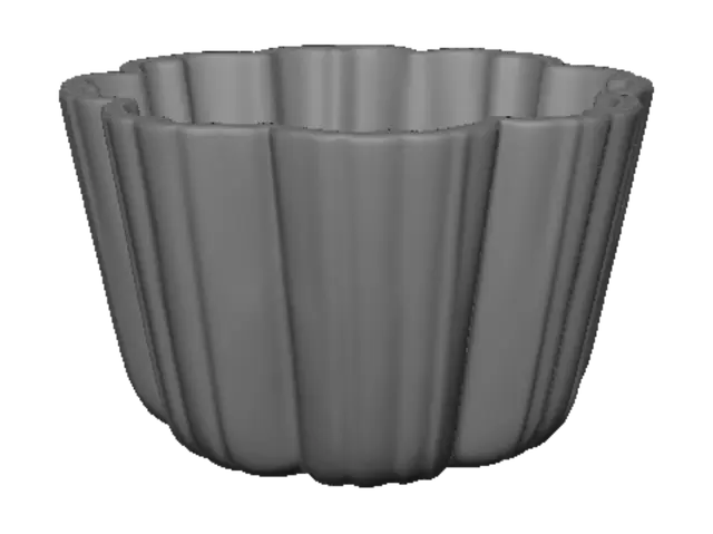 3D model for Fluted Mini Tart Mold