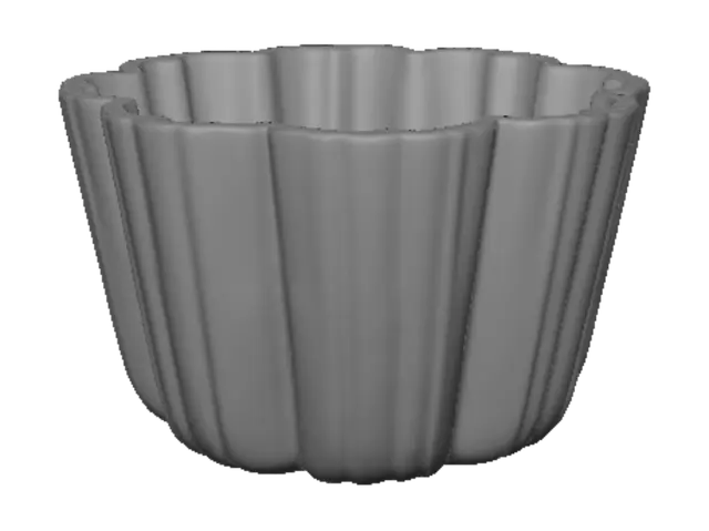 3D model for Fluted Mini Tart Mold