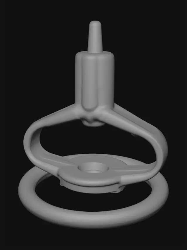 3D model for Ringed valve assembly