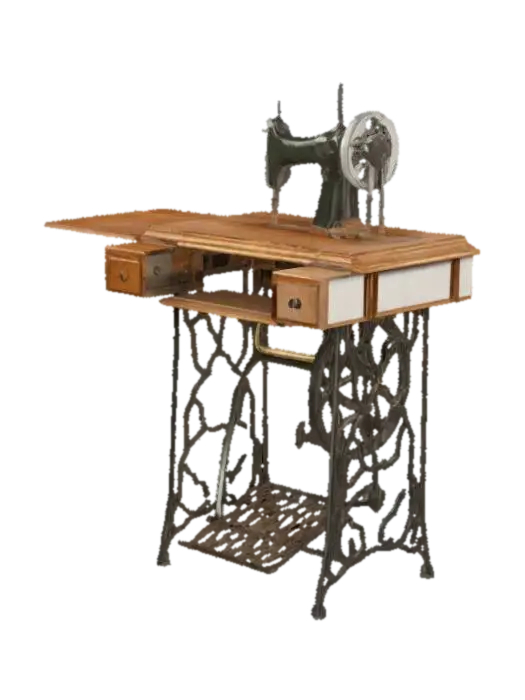 Vintage Sewing Machine - Sowing 3D model, vytvořený pomocí AI