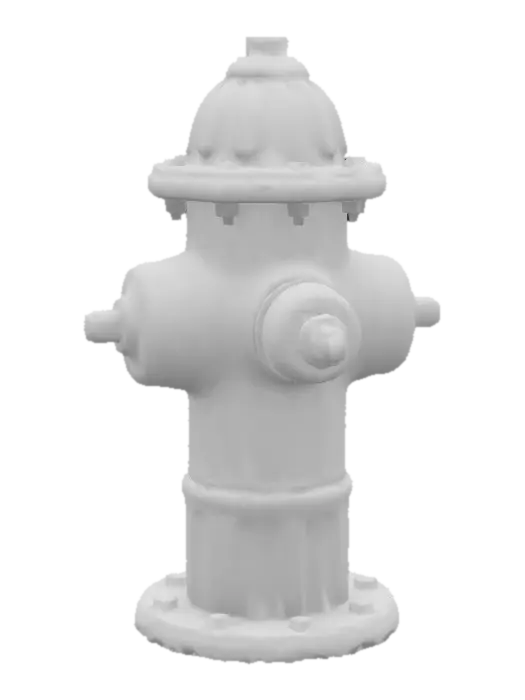 3D model for Red Hydrant Illustration