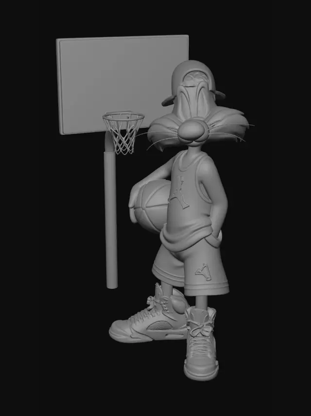 3D model for Air Bunny on the Court