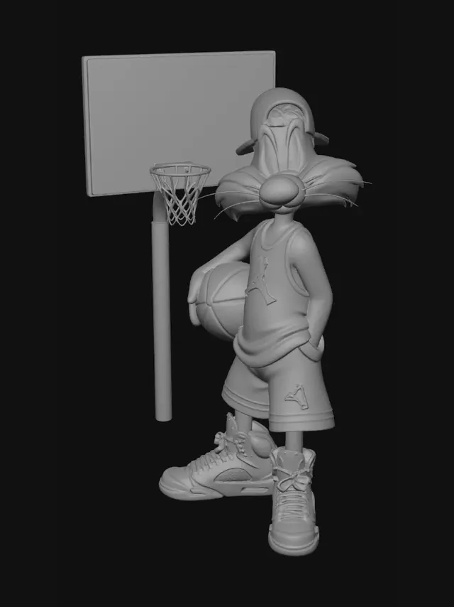 3D model for Air Bunny on the Court