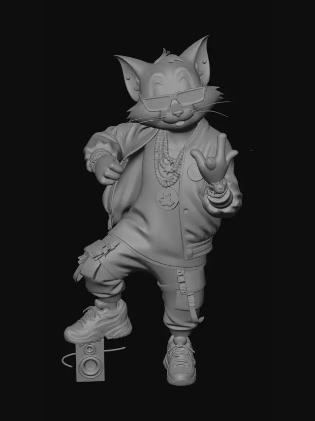 3D model for Gold Chain Rat