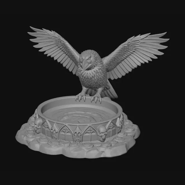 3D model for Midnight Raven Over the Basin