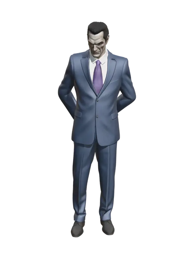 Gman - Scientist 3D model, vytvořený pomocí AI