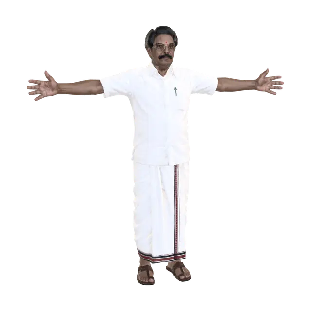Tamil - Tradition 3D model, vytvořený pomocí AI