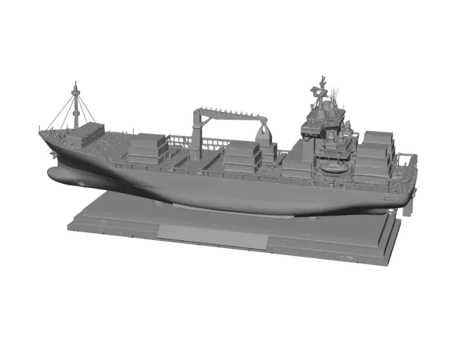 3D model for J.M.S. Modern Container Ship