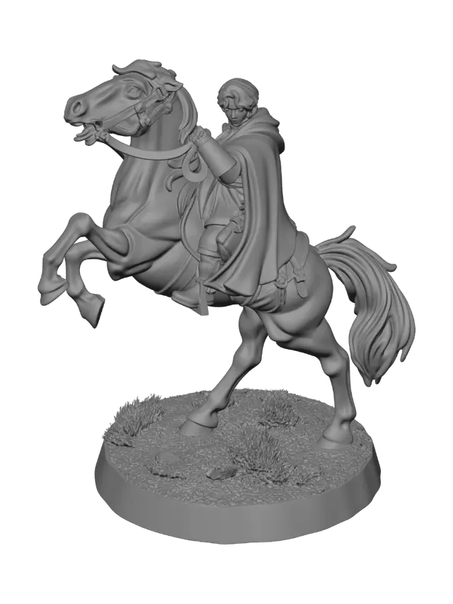 3D model for Knight on a Rearing Horse