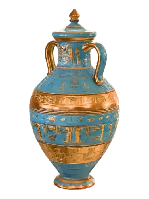 3D model for Egyptian Jar with lid