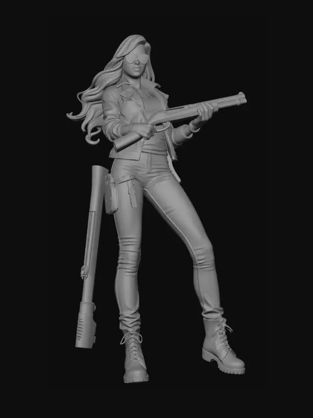 3D model for Femlae BOSS
Long hair
Cool
Gangster
Style
Vest gile unissex
Shotgun
Mafia